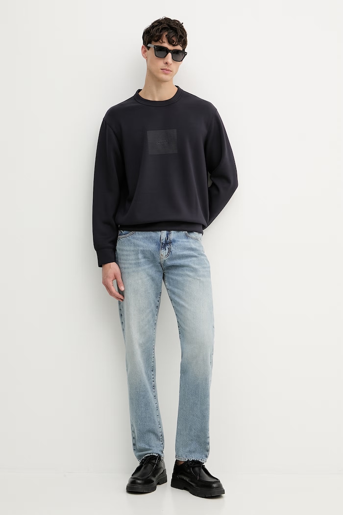 Armani Exchange dukserica za muškarce XM002395.AF19936 crna SS26