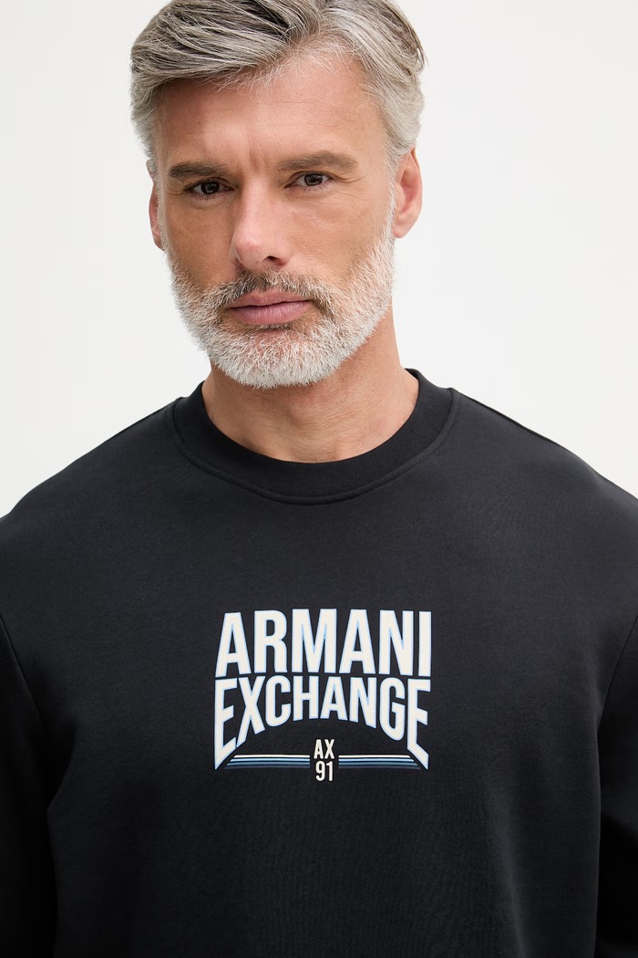 Armani Exchange pánska mikina s bavlnou čierna XM002446.AF22124