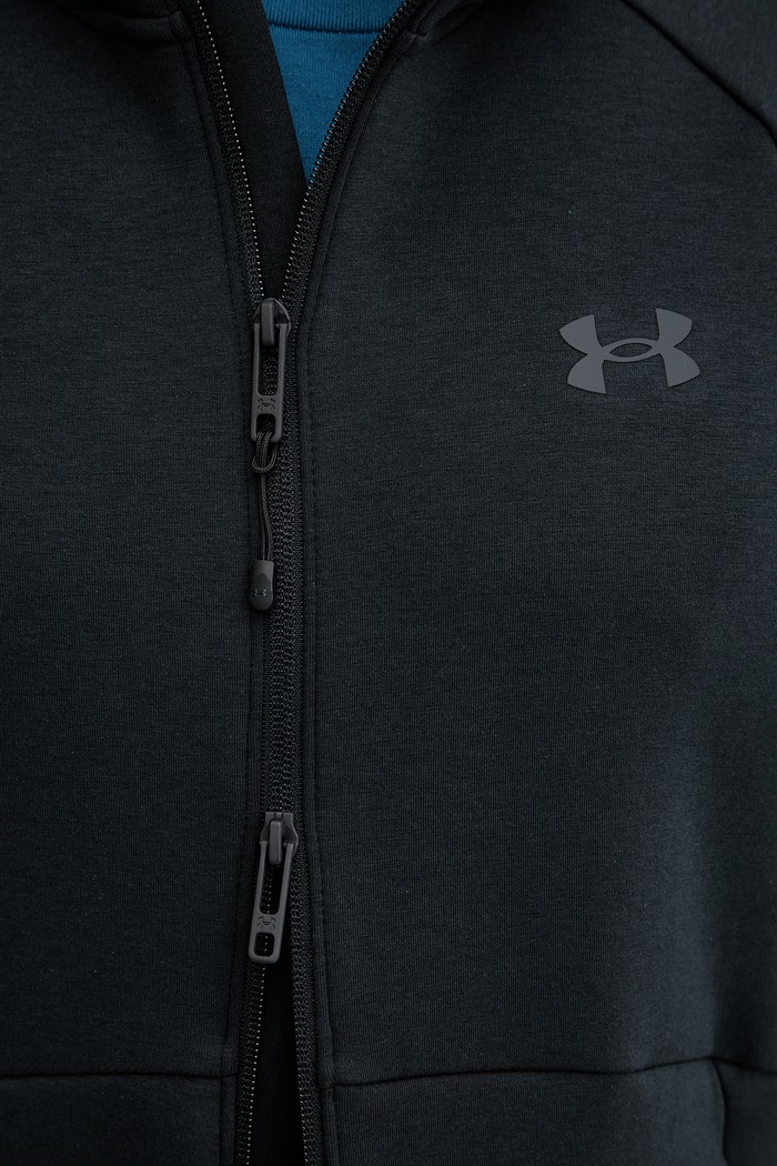 Under Armour суичър с цип мъжки Unstoppable Flc 1389352 черен