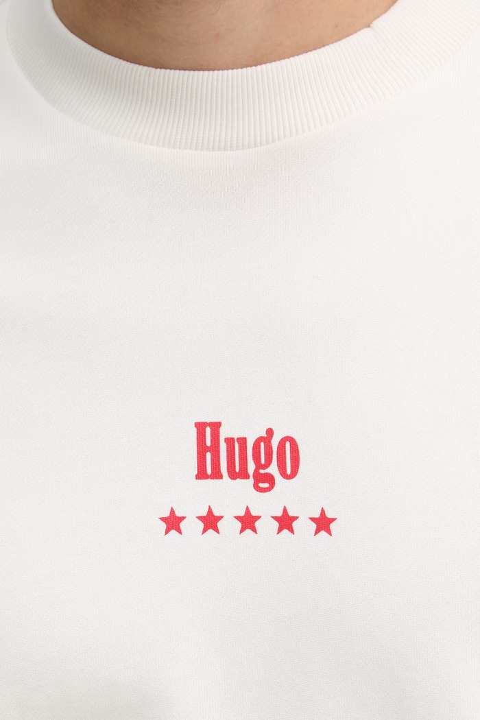 HUGO Blue mikina dámska bavlnená Nucavex 50560062 béžová