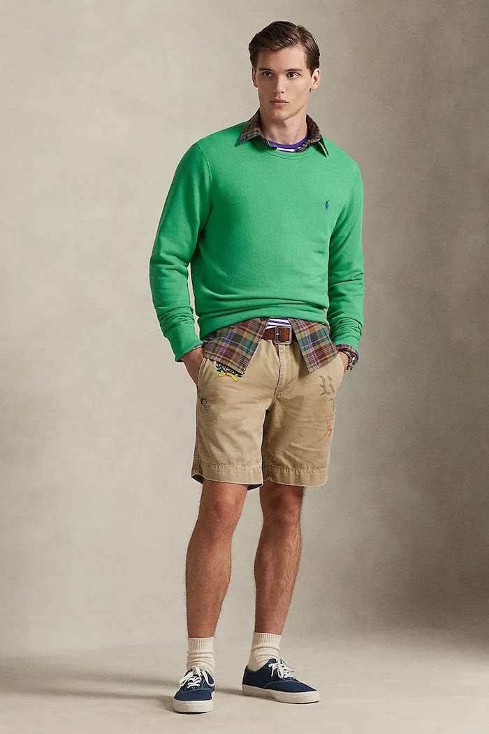 Одяг Polo Ralph Lauren ISLAND LOOPBACK-KNT-SWEATSHIRT кофта бавовняна чоловіча 710A12485003 зелений