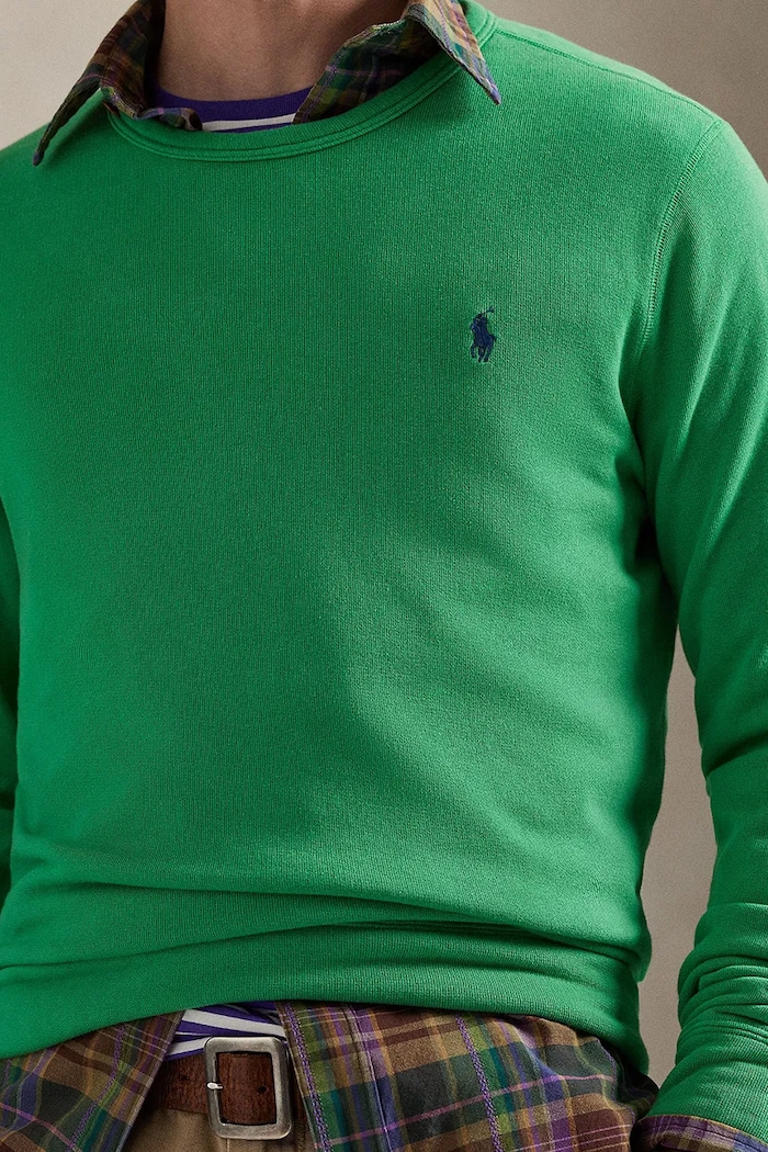 Polo Ralph Lauren ISLAND LOOPBACK-KNT-SWEATSHIRT кофта бавовняна чоловіча зелений 710A12485003