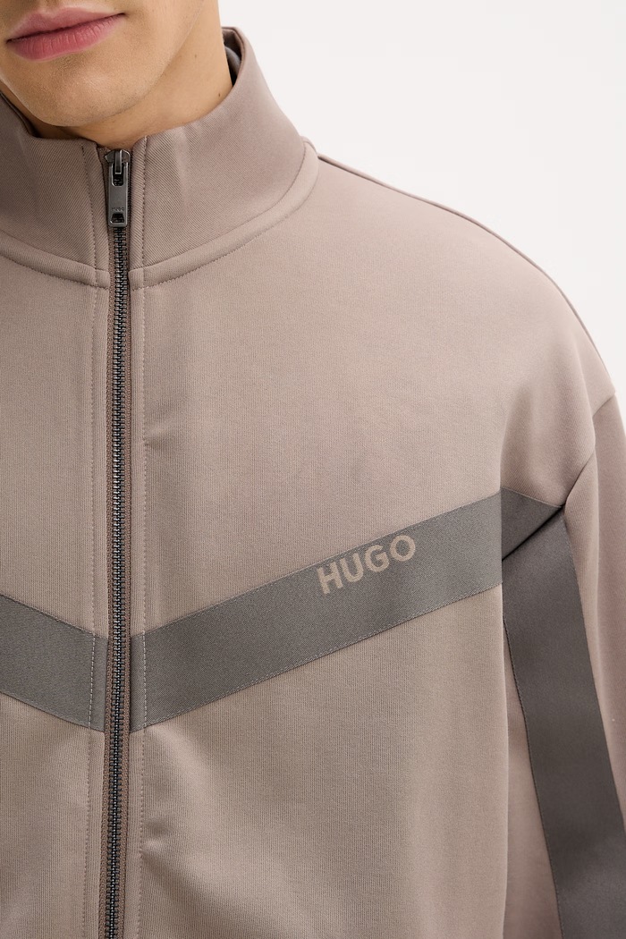 HUGO pulover moški Darti 50549418 bež
