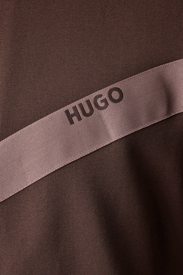 Bluza męska z bawełną Darti HUGO brązowy 50549418