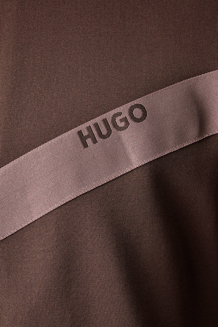 Bluza męska z bawełną Darti HUGO brązowy 50549418