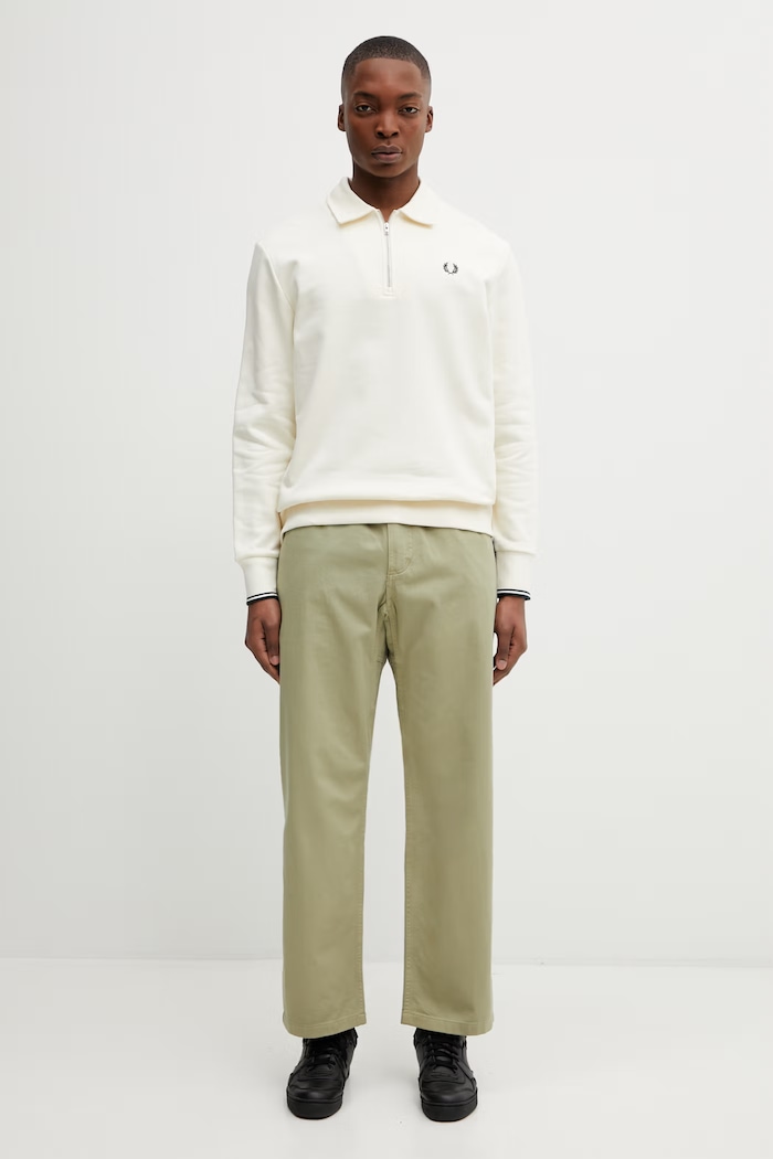 Bavlnená mikina Fred Perry M2426 béžová