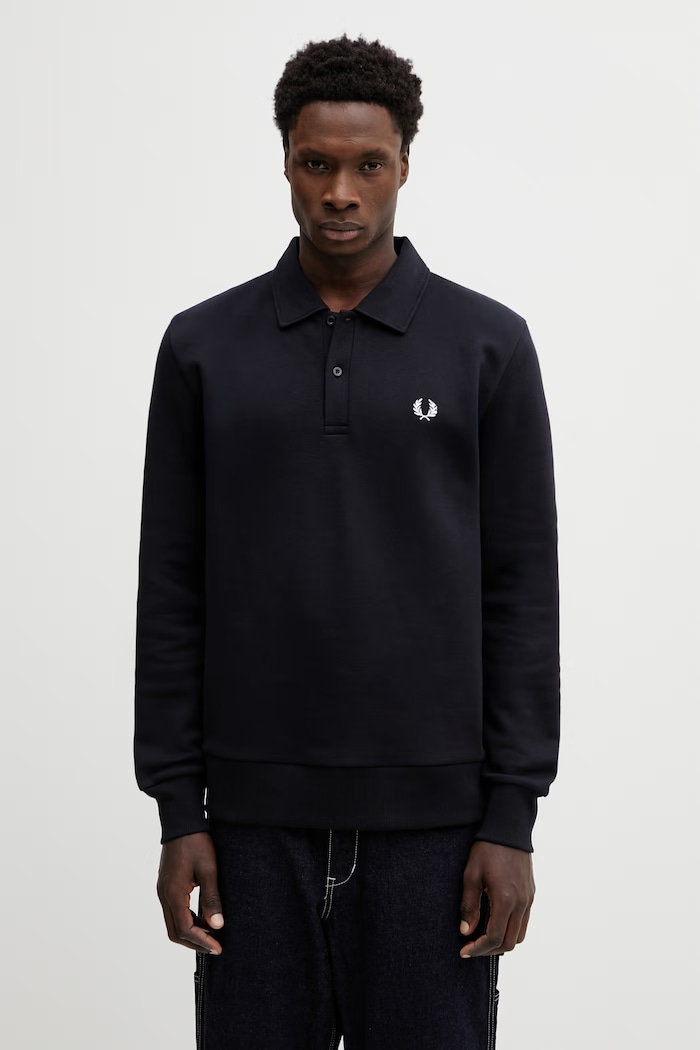 Fred Perry Men's plain navy M2427