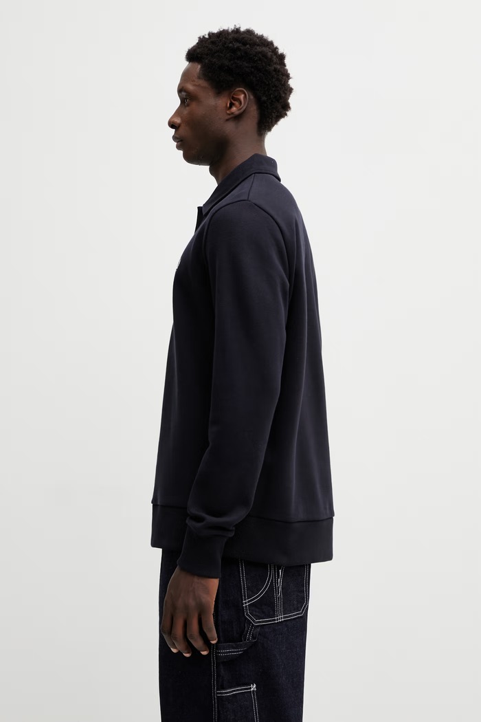 Fred Perry pulover s kapuco moški M2427 mornarsko modra SS26