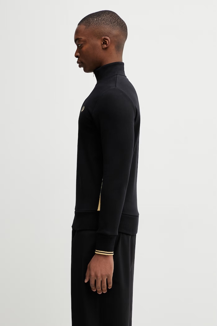 Fred Perry hanorac pentru bărbați din bumbac M2444 negru SS26