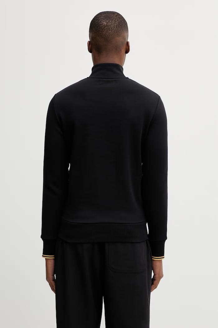 Одяг Fred Perry кофта бавовняна чоловіча M2444 чорний