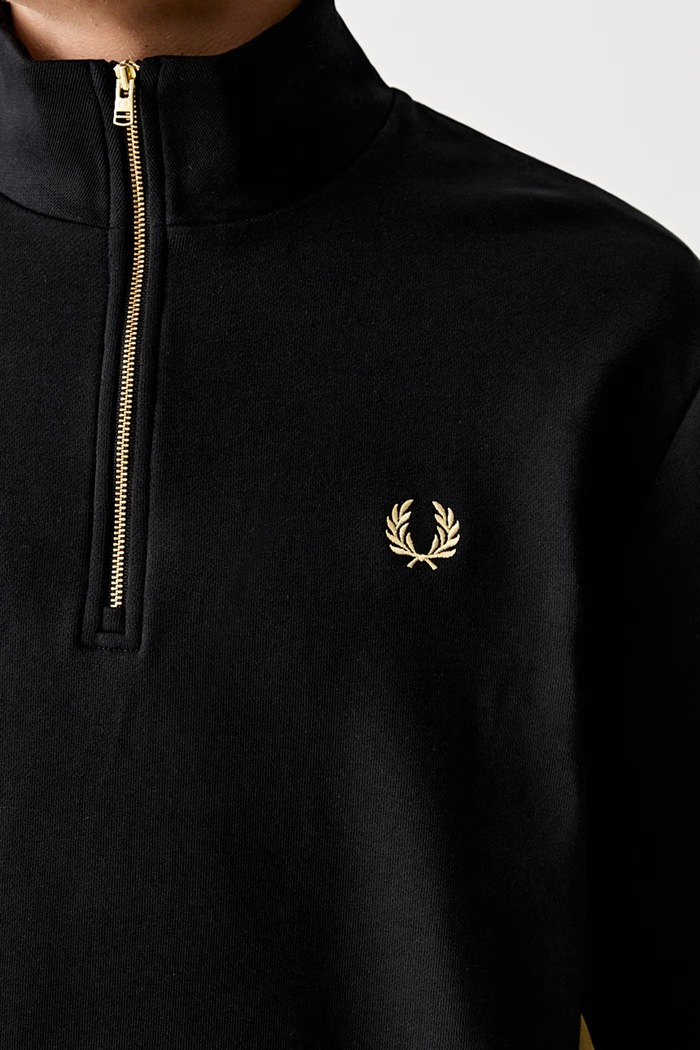 Fred Perry кофта из хлопка для мужчин M2444 чёрный