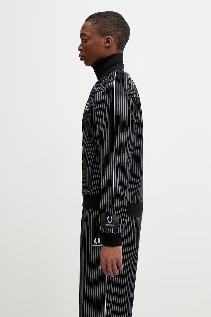 Fred Perry x Kris Van Assche bunda s bavlnou pánská SJ2100 černá SS26