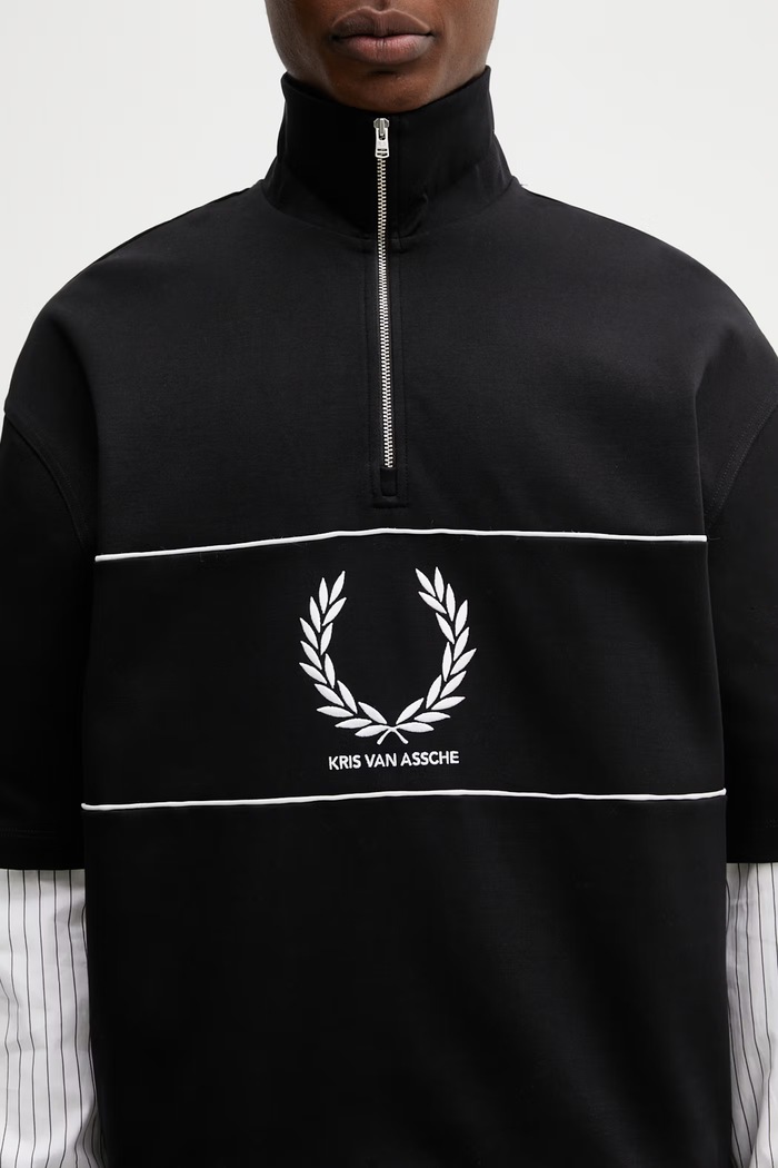 Bluza męska x Kris Van Assche Fred Perry SM2112 czarny