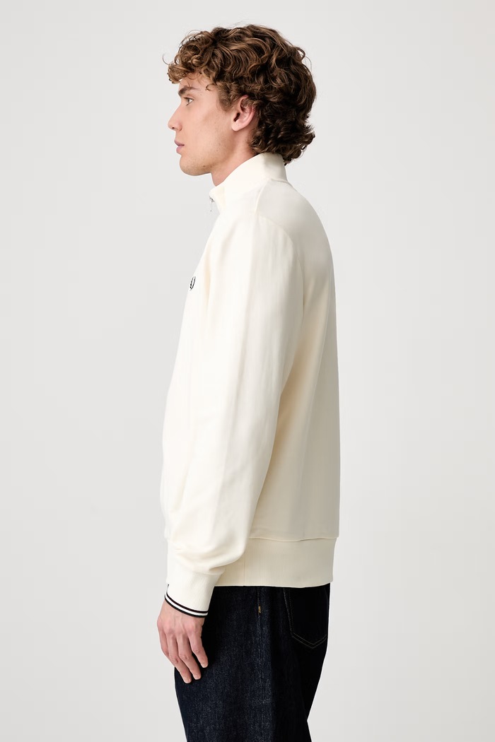 Fred Perry felpa da uomo in cotone M3574.84A beige SS26