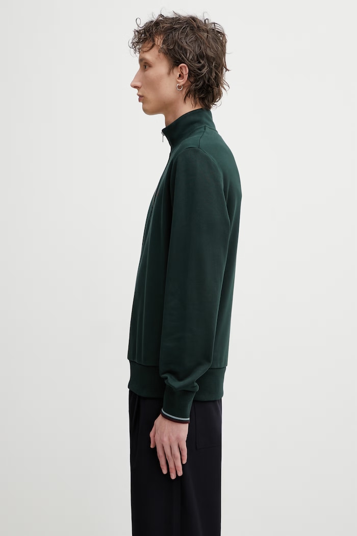 Fred Perry pulover moški bombažen M3574.85A zelena SS26
