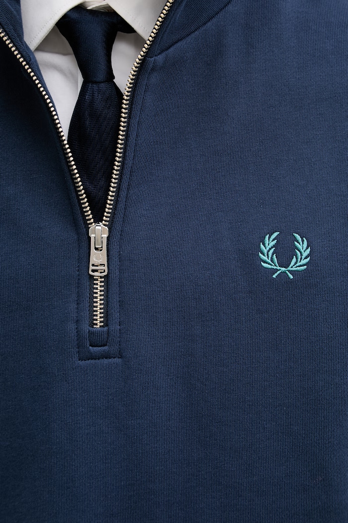Fred Perry pulover moški bombažen M3574.86A mornarsko modra