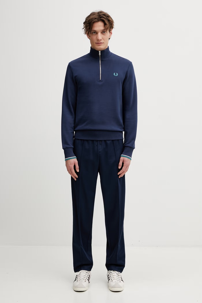 Fred Perry mikina bavlněná pánská M3574.86A námořnická modř