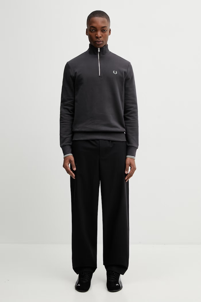 Fred Perry bluza bawełniana M3574.87A szary