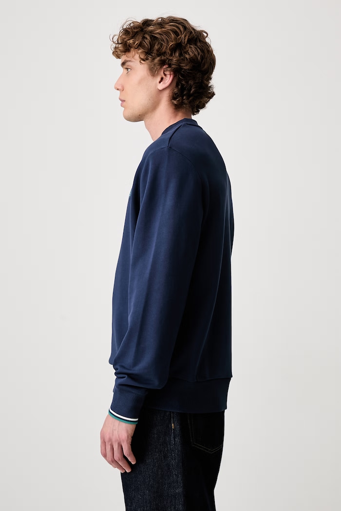 Fred Perry μπλούζα βαμβακερή ανδρική σκούρο μπλε M7535.86A