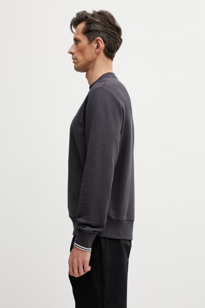 Fred Perry bluza bawełniana męska M7535.87A szary SS26