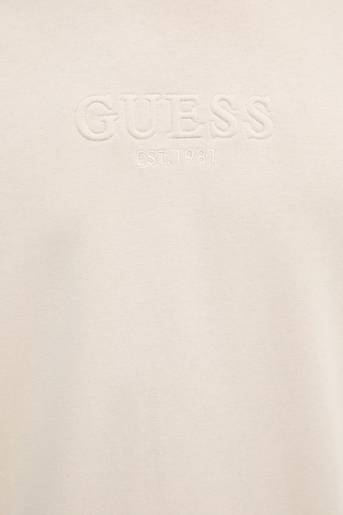 Guess Μπλούζα Ανδρική Βαμβακερή M6GQ07.K3045 μπεζ