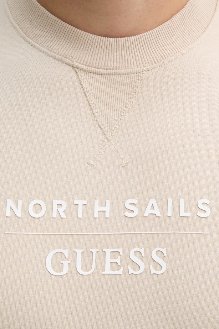 Guess pulover moški bombažen x North Sails M6GQ26.K3490 bež