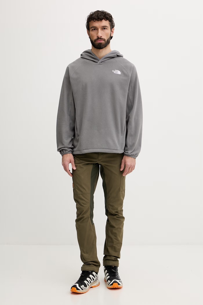 The North Face pánska flísová športová mikina OXARA NF0A8G0X0UZ1 sivá SS26