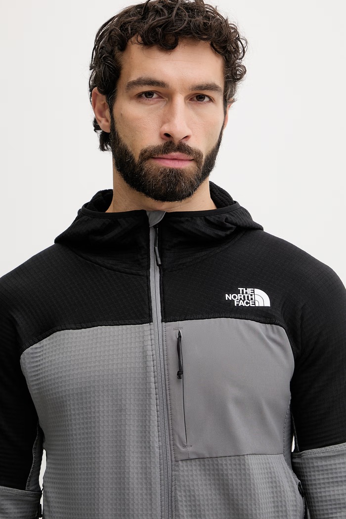 The North Face bluză sport pentru bărbați Powergrid stormgap gri NF0A8G2WRPI1