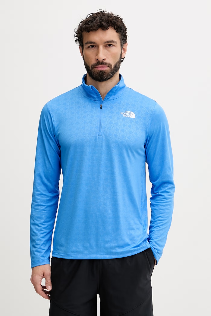 The North Face bluza treningowa męska PENTADOME EMBOSSED niebieski NF0A8G88H0F1