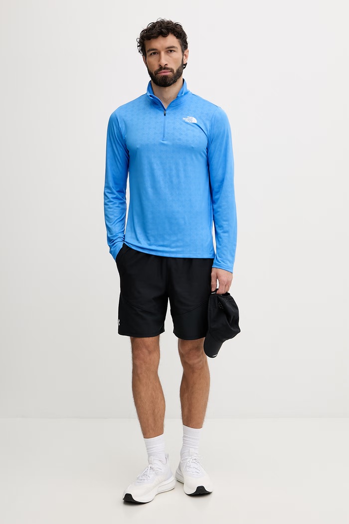 The North Face bluza treningowa męska PENTADOME EMBOSSED NF0A8G88H0F1 niebieski SS26