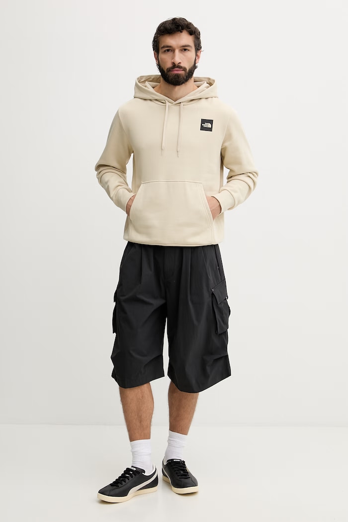 The North Face суичър мъжки от памук Evolution NF0A8G9EDOM1 бежов SS26