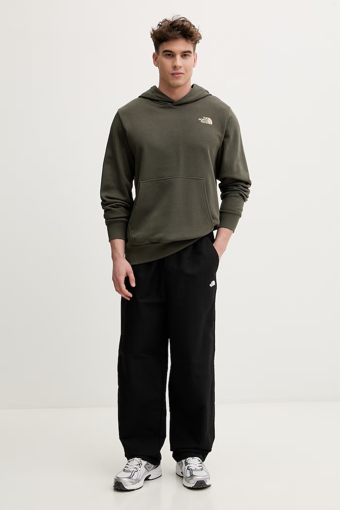 The North Face hanorac cu glugă pentru bărbați, din bumbac MONTE NF0A8GA821L1 verde SS26