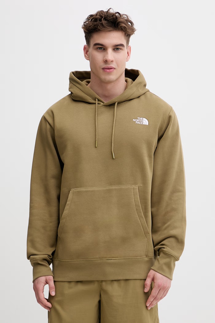 The North Face pánska mikina z bavlny Essential zelená NF0A89ES2EL1