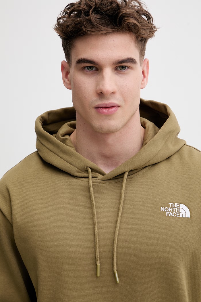 The North Face pánska mikina z bavlny Essential zelená NF0A89ES2EL1