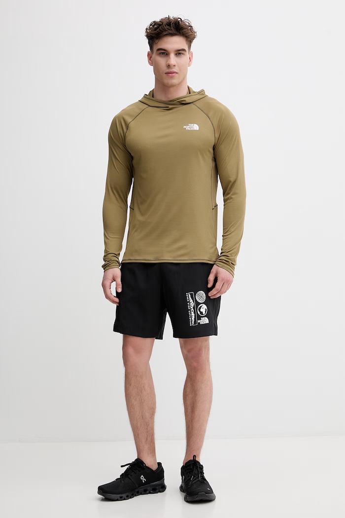 The North Face hanorac de antrenament pentru bărbați SUNRISER NF0A8BN82EL1 verde SS26