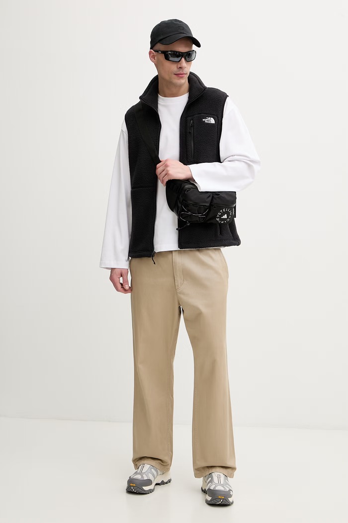 The North Face mikina bez rukávov pánska flísová YUMIORI NF0A8B65JK31 čierna SS26