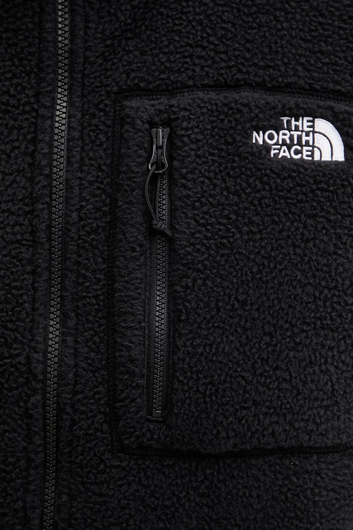 The North Face mikina bez rukávov pánska flísová YUMIORI NF0A8B65JK31 čierna