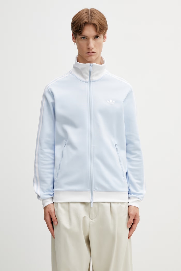 adidas Originals Beckenbauer кофта на замке для мужчин голубой KE1664