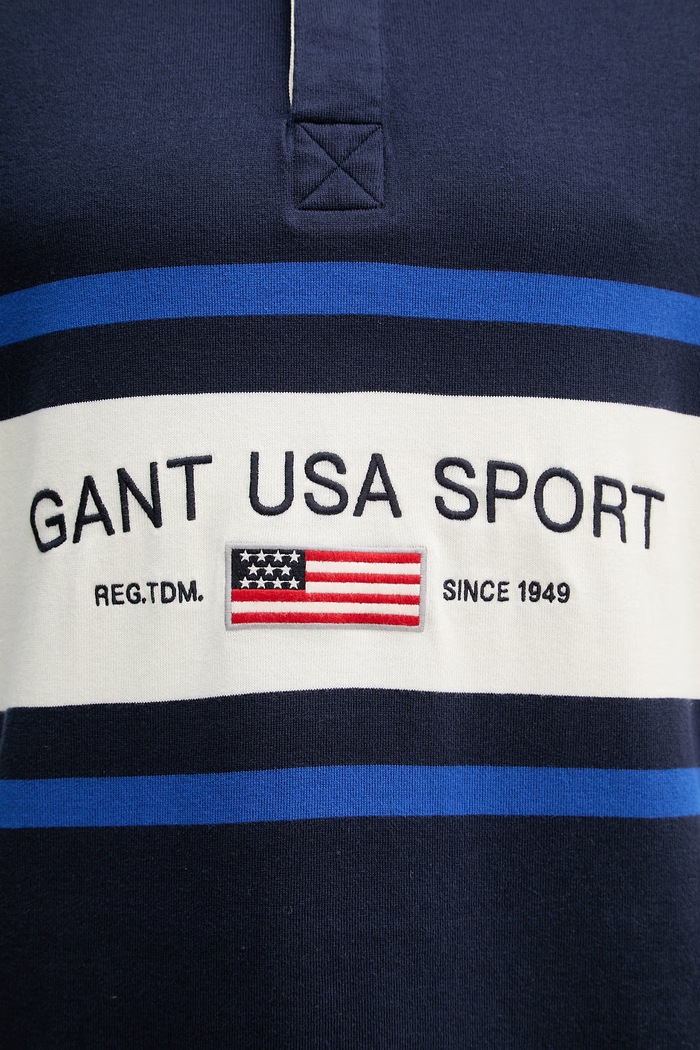 Gant mikina pánska bavlnená 2065099 tmavomodrá