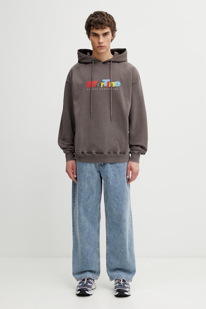 Martine Rose Classic hoodie cotton Men's 602JS01700 brown