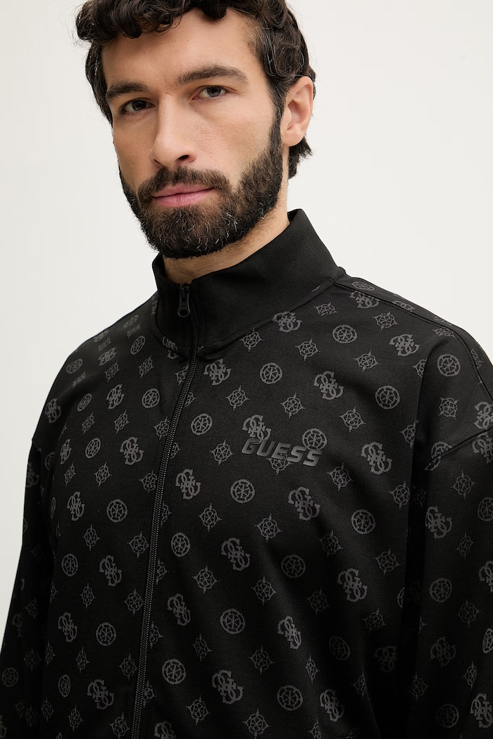 Guess мъжка блуза с цип OVIDIO черен Z6GQ07.K2849