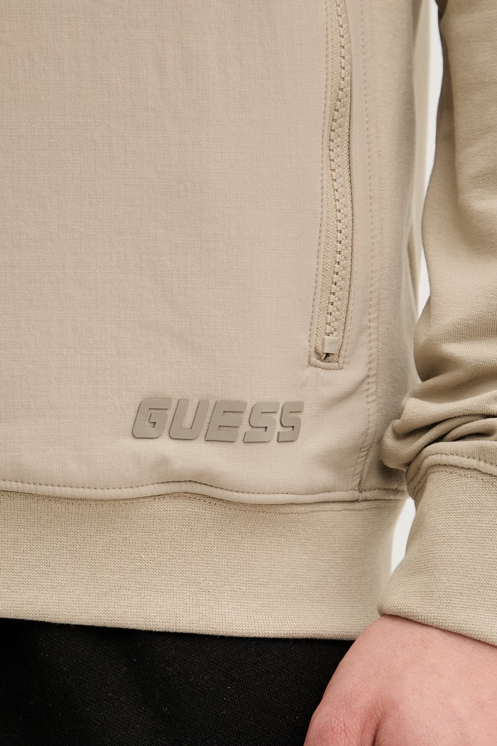 Guess pánska mikina na zips Z6GQ04.K2833 béžová