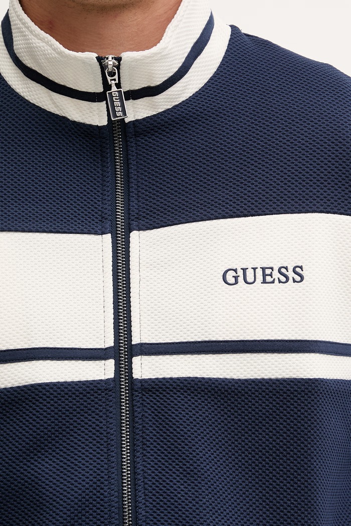 Guess hanorac cu fermoar pentru bărbați Z6GQ29.K3212 bleumarin