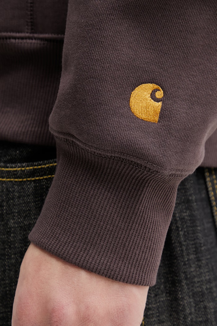 Carhartt WIP Hooded Chase Sweat кофта з капюшоном чоловіча коричневий I033661.3LNXX