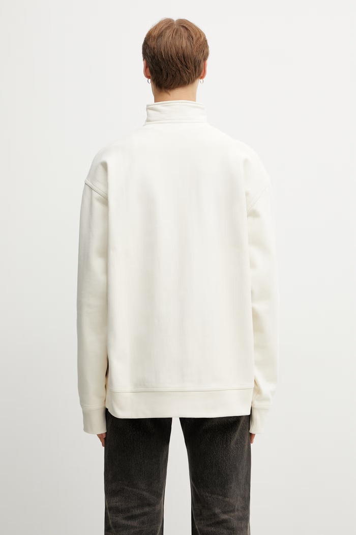 Одежда Carhartt WIP Half Zip American Script Sweat кофта хлопковая мужская I027014.05XX бежевый