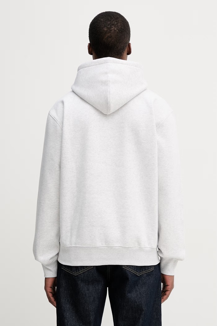 Odzież Carhartt WIP Hooded Carhartt Sweat bluza z bawełny męska I030547.3PNXX szary