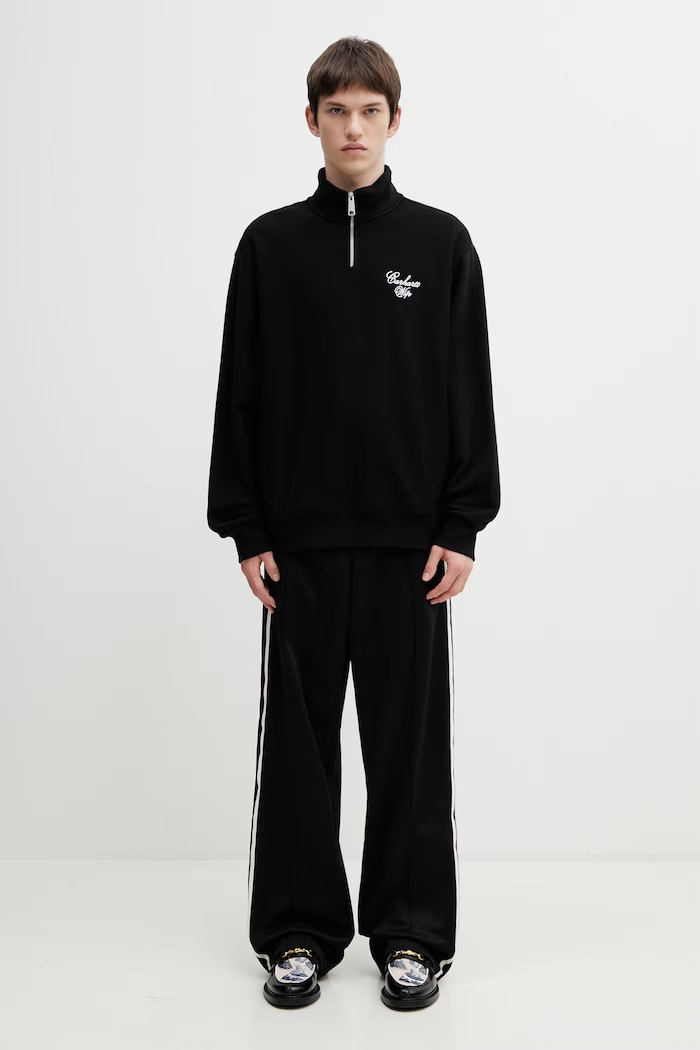 Carhartt WIP Longhand Half Zip Sweat Men's cotton sweatshirt I036372.0D2XX black