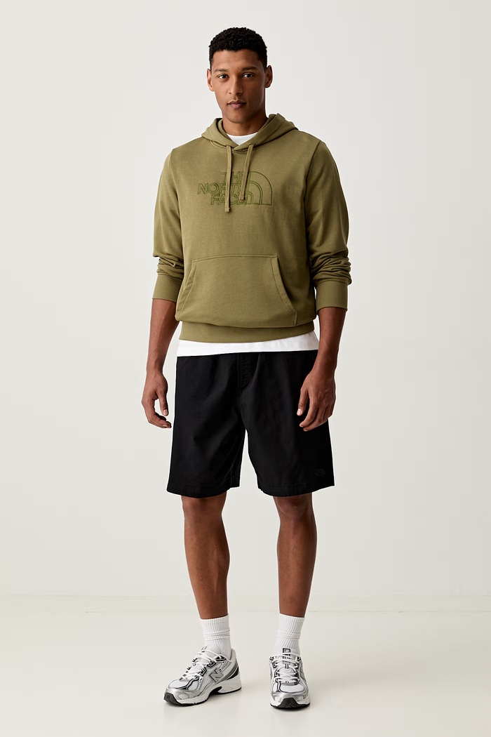 The North Face bluza z kapturem męska z bawełną Drew Peak Light NF0A8C1BMO91 zielony SS26