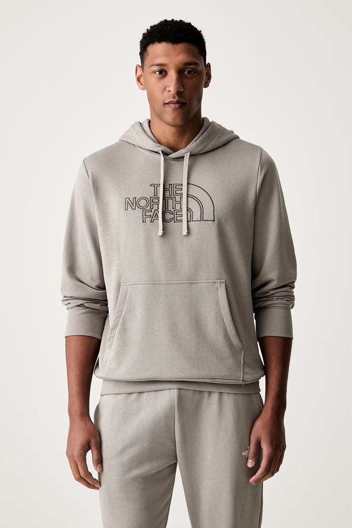 The North Face bluza z kapturem męska z bawełną Drew Peak Light szary NF0A8C1BMUO1