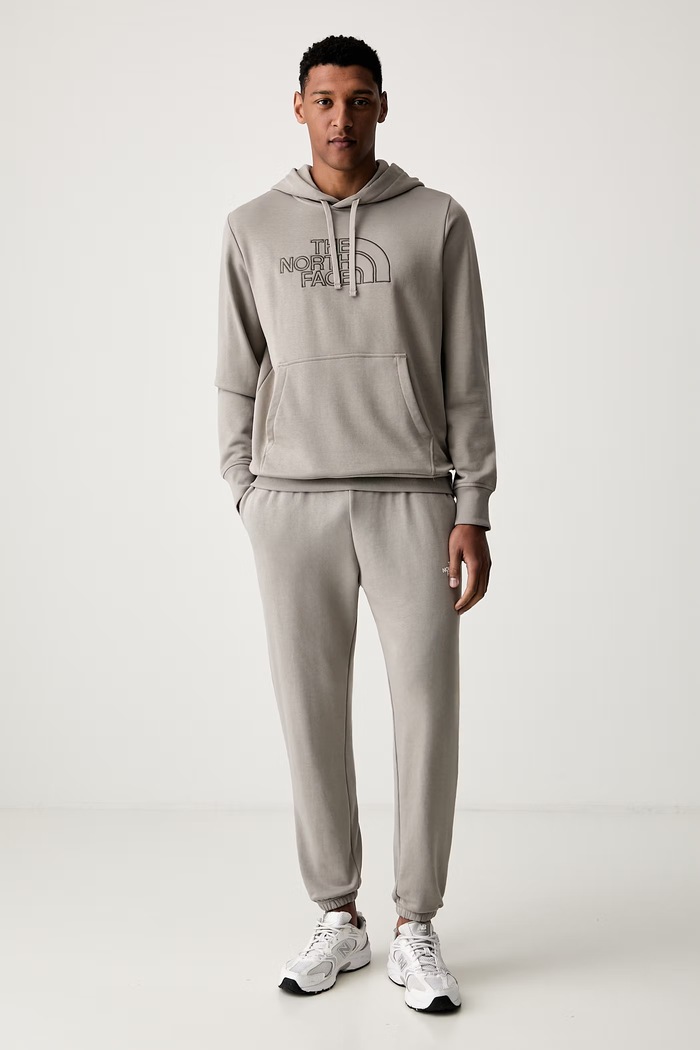 The North Face bluza z kapturem męska z bawełną Drew Peak Light NF0A8C1BMUO1 szary SS26
